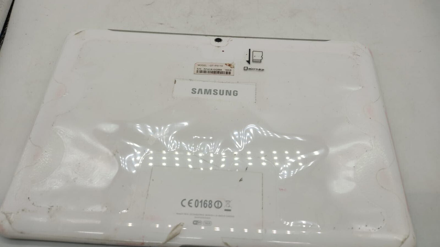Samsung Galaxy Tab 2 GT-P5110 16GB, Wi-Fi, 10.1 inch - White Tested Device Only