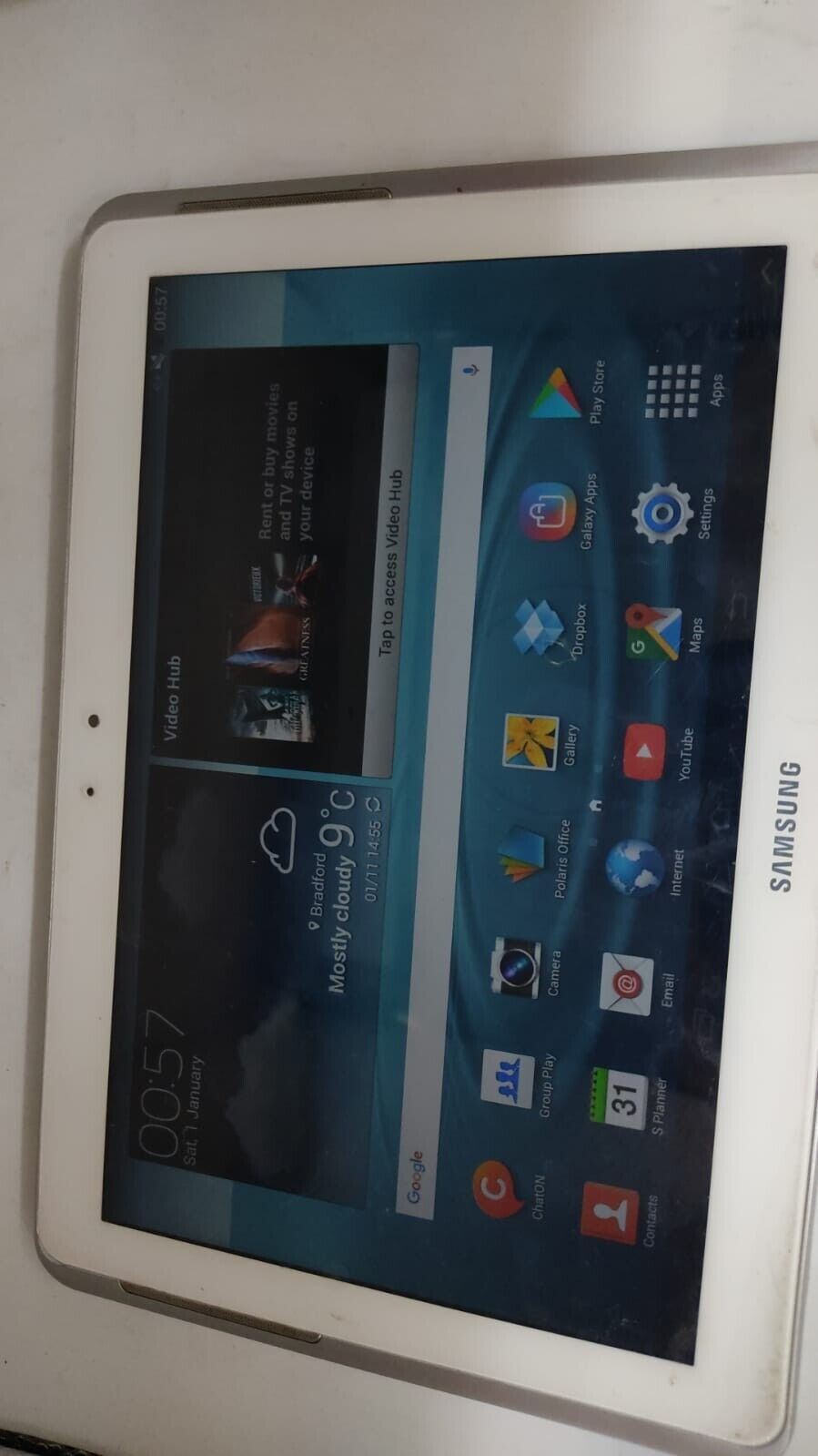 Samsung Galaxy Tab 2 GT-P5110 16GB, Wi-Fi, 10.1 inch - White Tested Device Only
