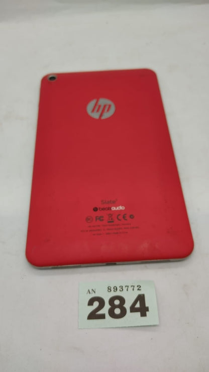 HP RED Slate 7 Tablet with Built in Beats Audio Device Only Tested Working