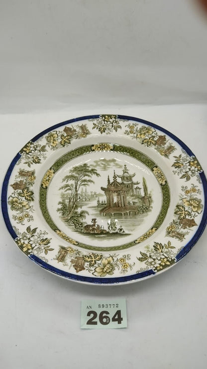 Rare Antique Royal Doulton Burslem England Madras Plate Stamped Numbered