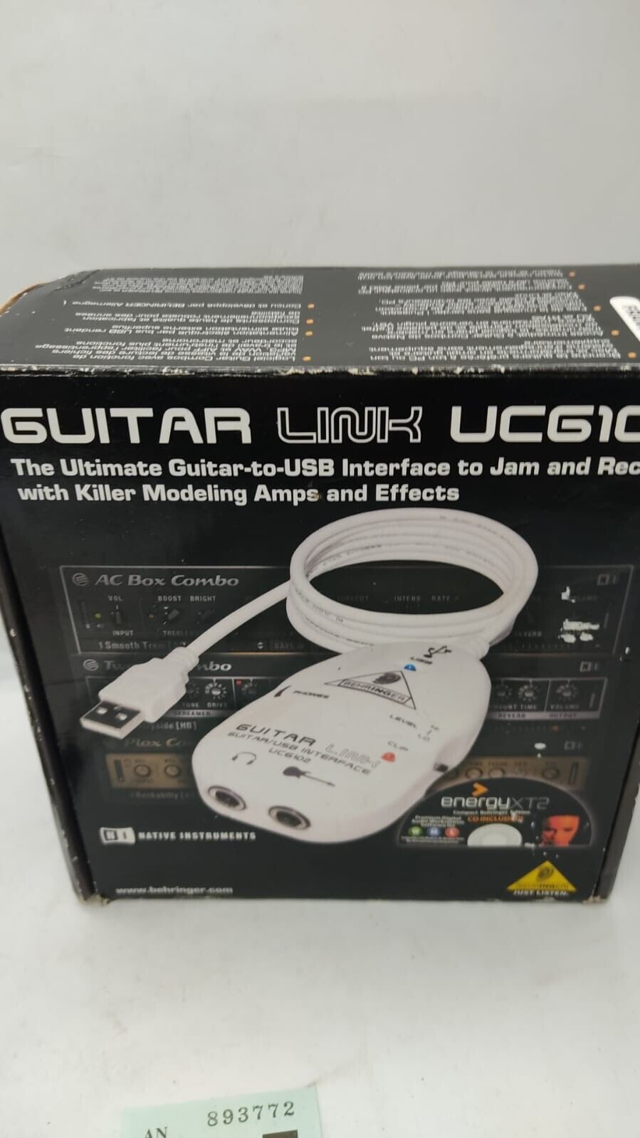 Native Instruments Guitar Link UCG102 Ultimate USB Audio Interface includes