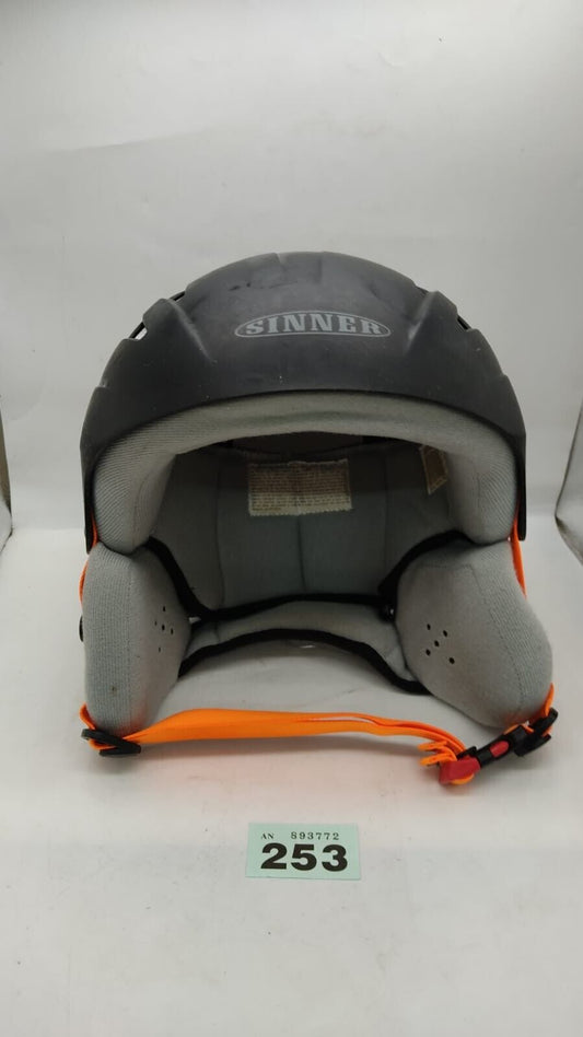 Sinner Empire Snowboard / Ski Helmet Adult Medium Black and Orange