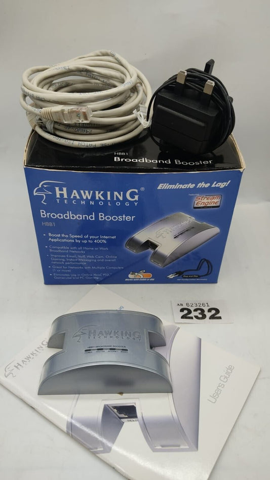 Hawking Technology Broadband Booster HBB1 Including All Cables, Boxed