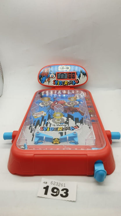 The Amazing Spider Man Electronic Super Pinball Machine with Music & Scoreboard