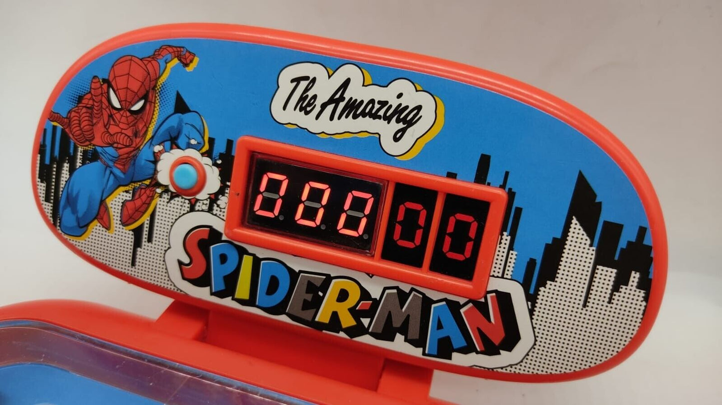 The Amazing Spider Man Electronic Super Pinball Machine with Music & Scoreboard