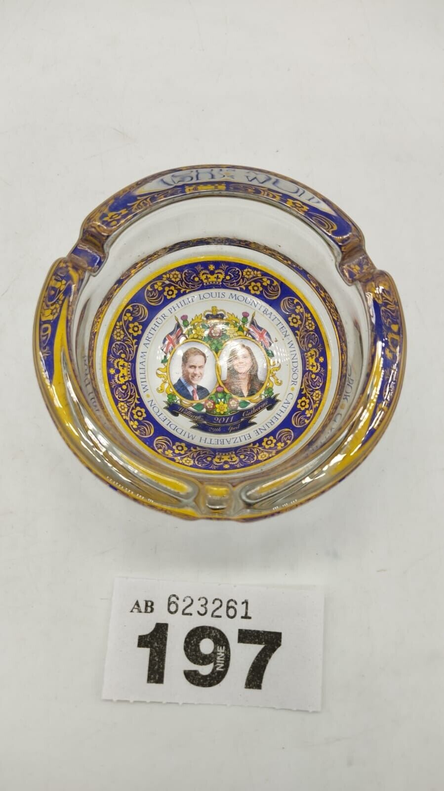 William & Kate Royal Wedding Commemoration Ashtray 2011