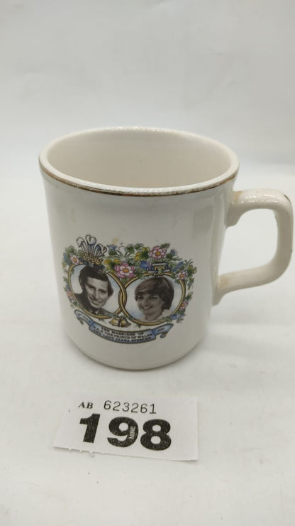 Princess Diana & Prince Charles Wedding 29th July 1981 Cup Mug Royal Collectable