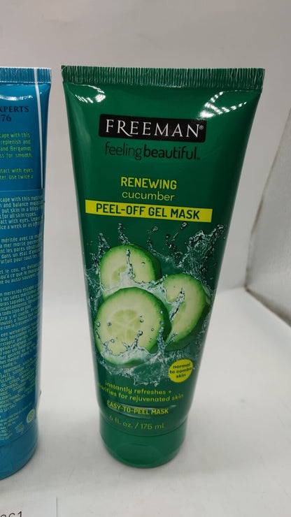 Freeman Beauty Facial Skin Care Peel Off Mask Variety Bundle with Clay Minerals