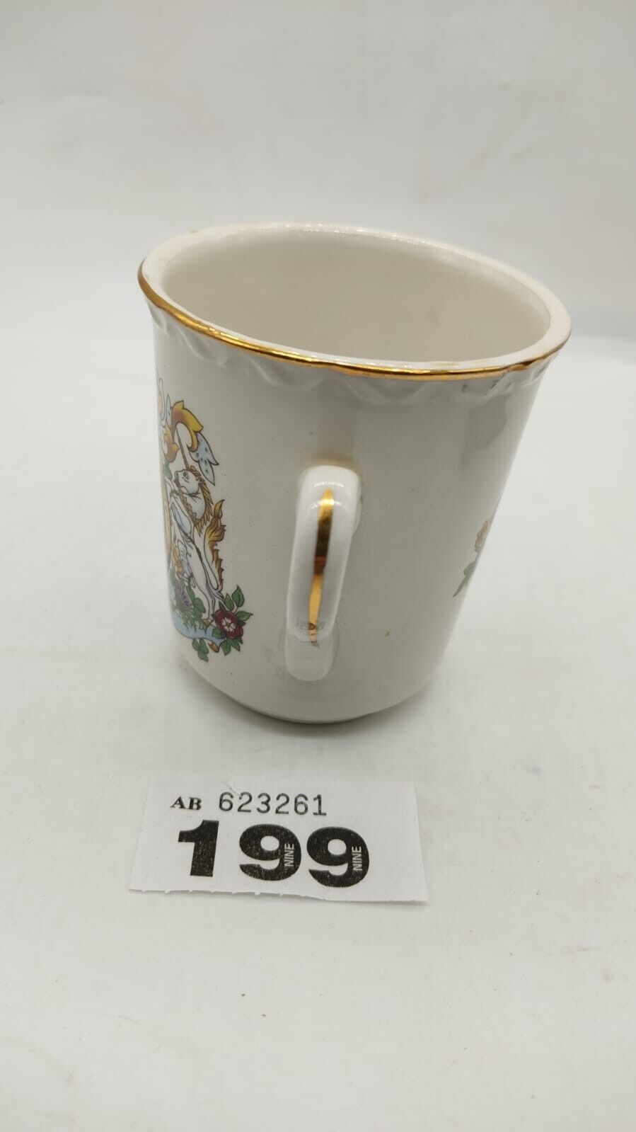 Queen Elizabeth II Silver Jubilee Cup Commemorative Mug, 1977 Royal Falcon Ware