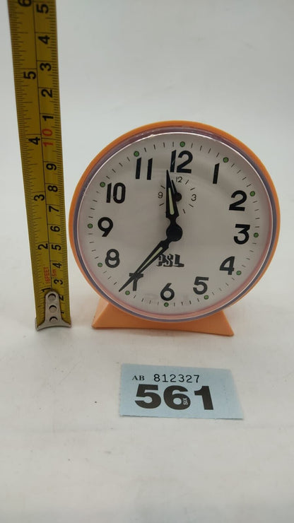 Rare Unique Collectible PSL Clock. Peach Coloured,Vintage