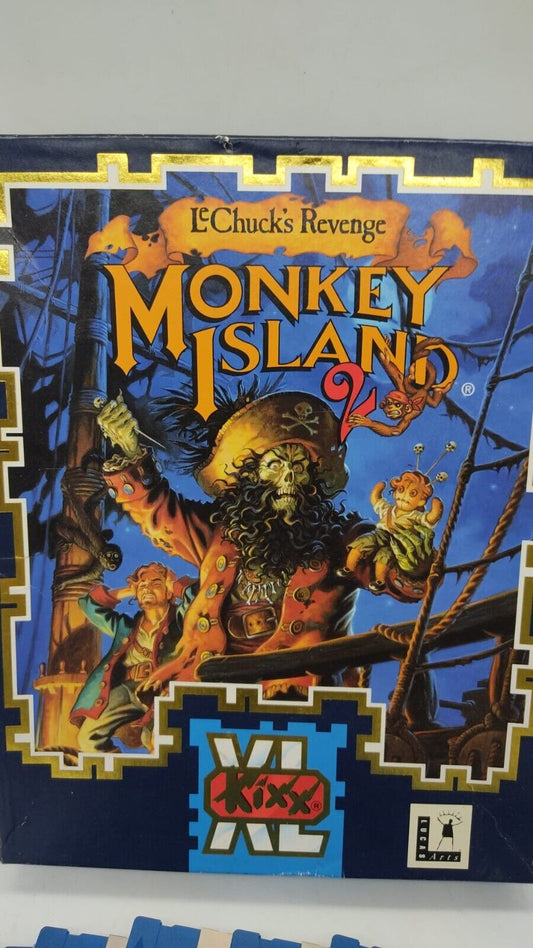 Monkey Island 2 - LeCHUCKS REVENGE, Commodore Amiga Complete Manual with Box