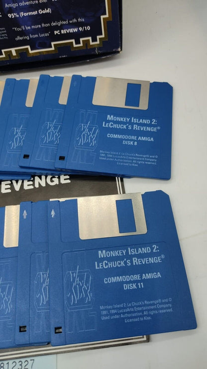 Monkey Island 2 - LeCHUCKS REVENGE, Commodore Amiga Complete Manual with Box