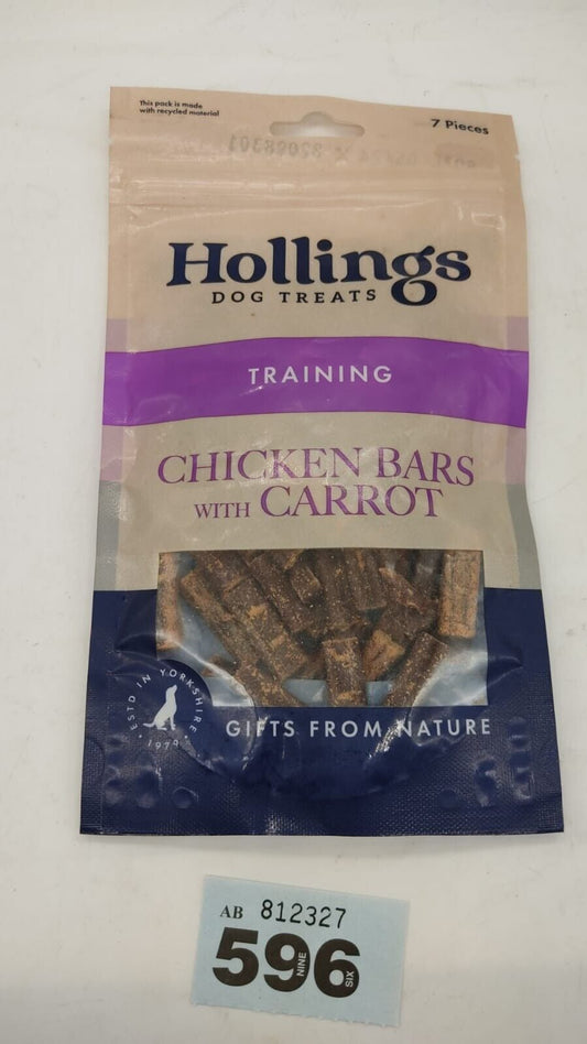 Hollings Chicken Bars with Carrot Dog Puppy Meat Training Jerky Treats