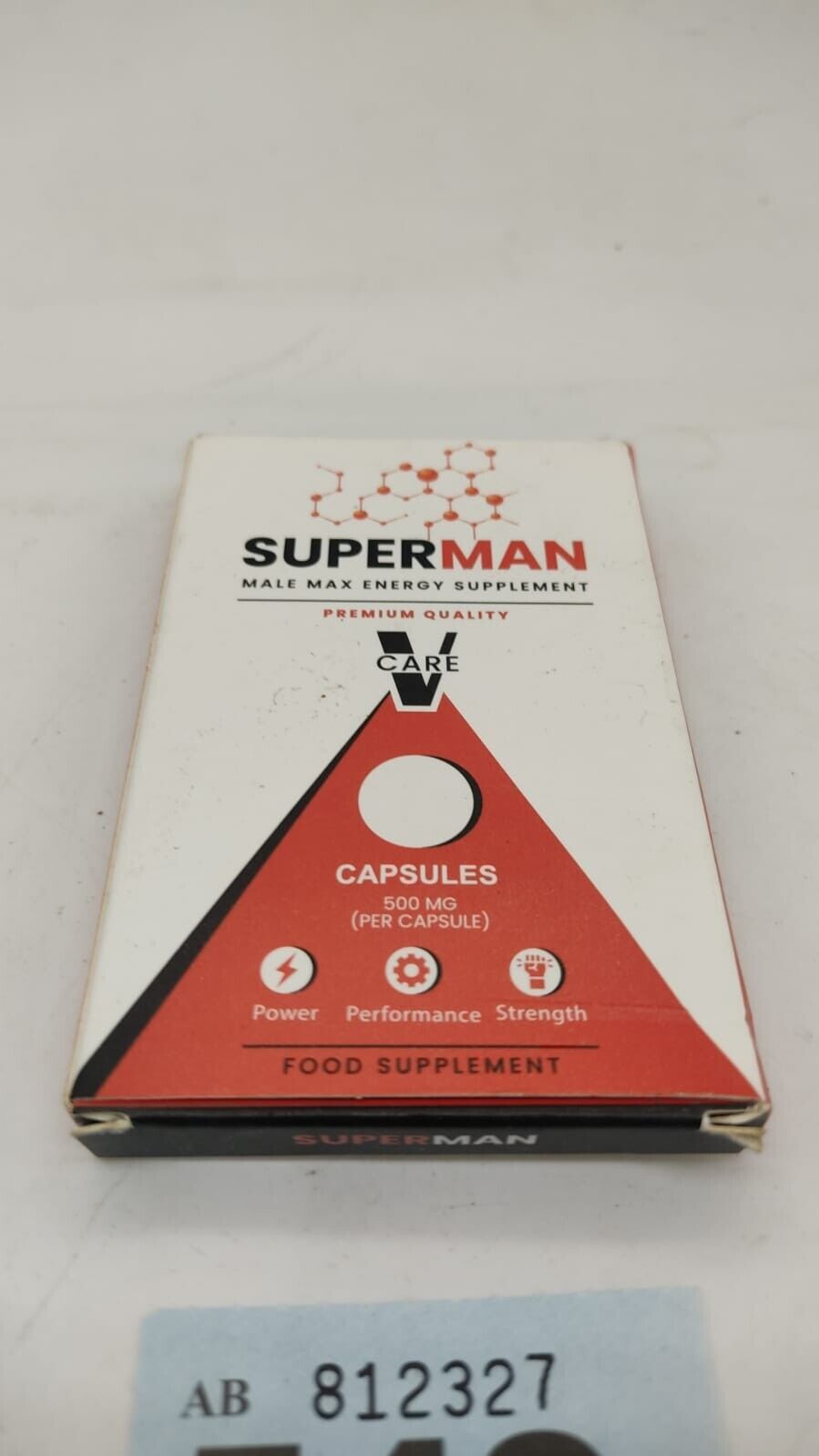 10x500mg Super Max Capsules for Men, High Strength.