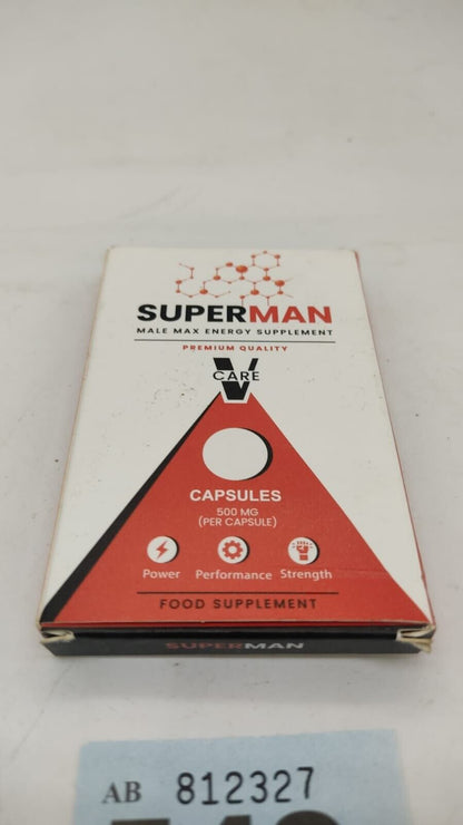 10x500mg Super Max Capsules for Men, High Strength.