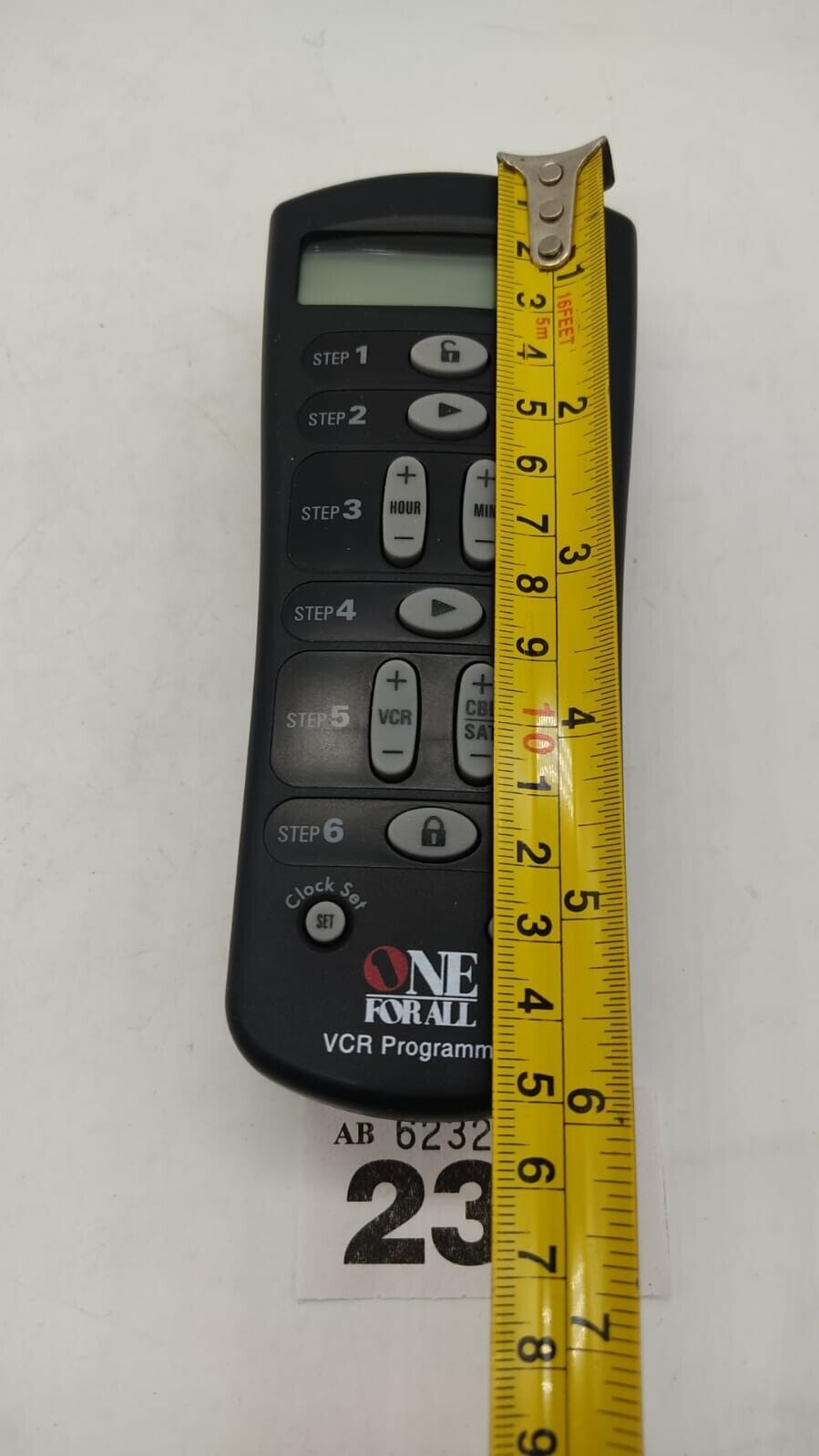 One for All VCR Programmer UCR-5220 Programmable Remote Control Universal