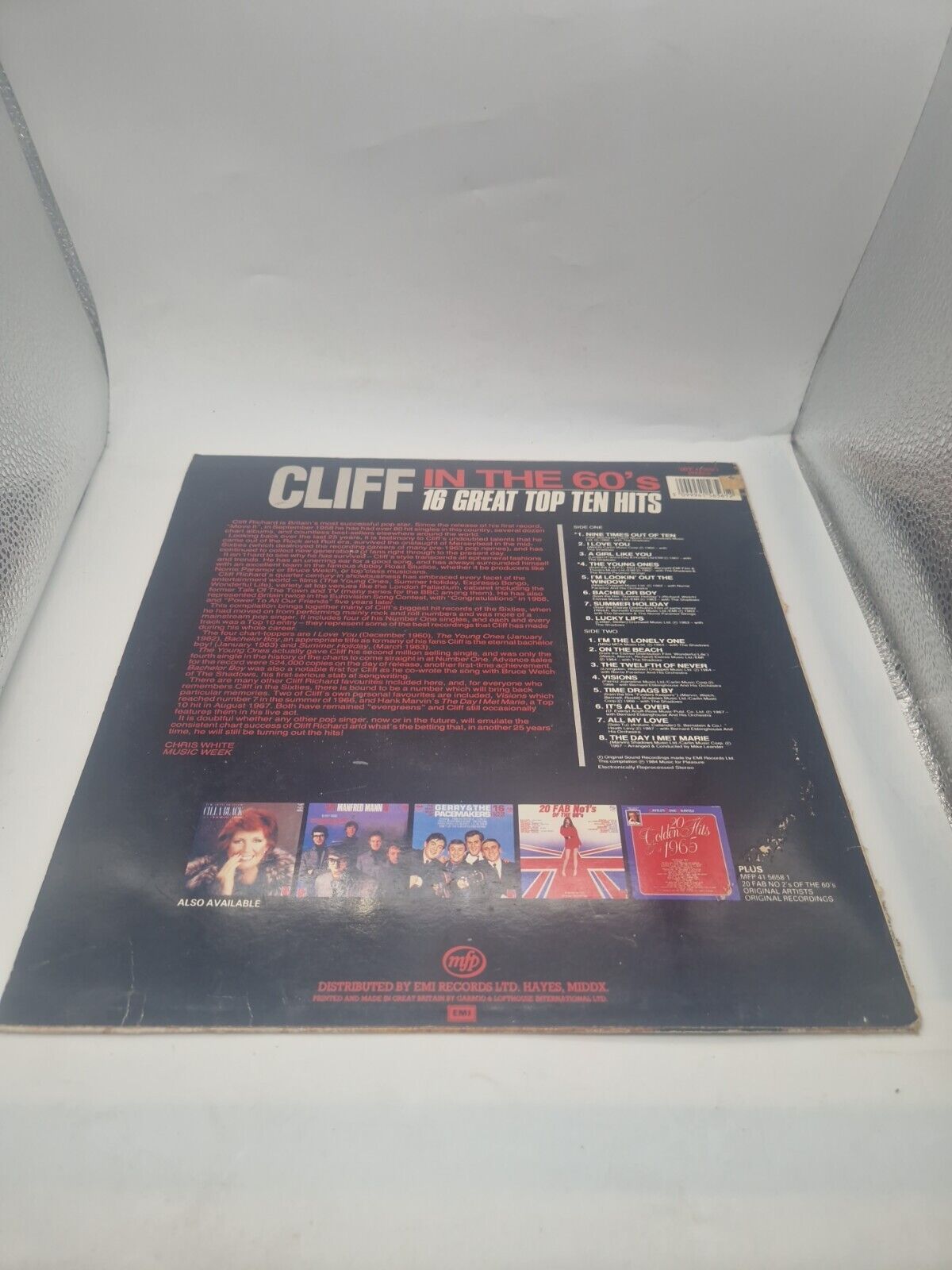 Cliff Richard - In The 60's - 16 Great Top Ten Hits - MFP4156561 Vinyl Music