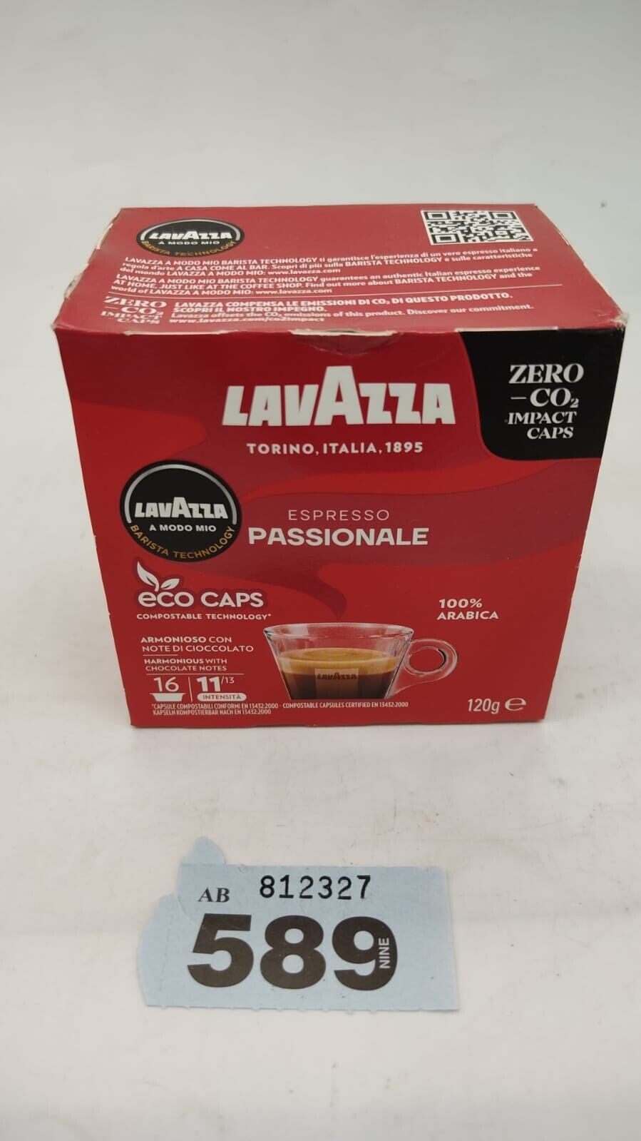 Lavazza A Modo Mio Passionale,Coffee Pods Espresso 100% Arabica 16 Capsules UK