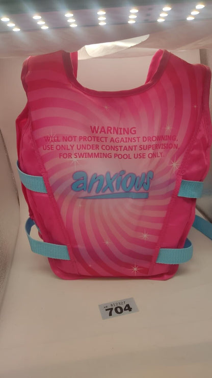 Swim Jacket Anxious Kids Ages 2-3 Years Pink Polyester Shell Comfortable 15-18kg