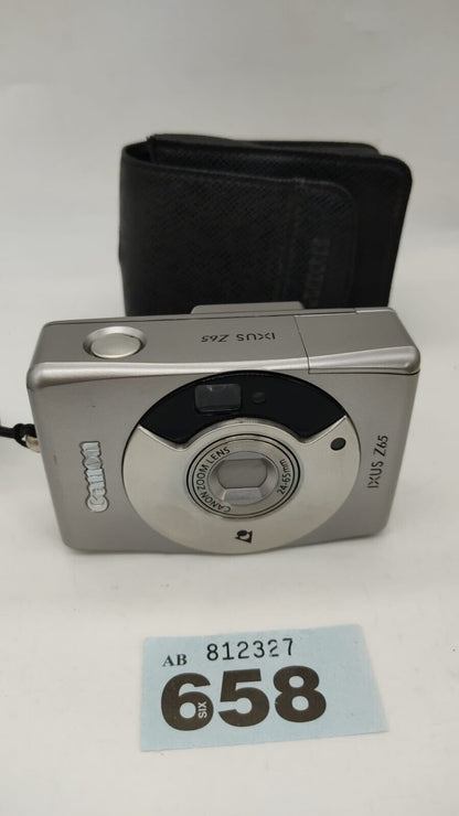 Canon Ixus Z65 Grey Compact 35mm Film Camera Auto Focus Zoom Untested