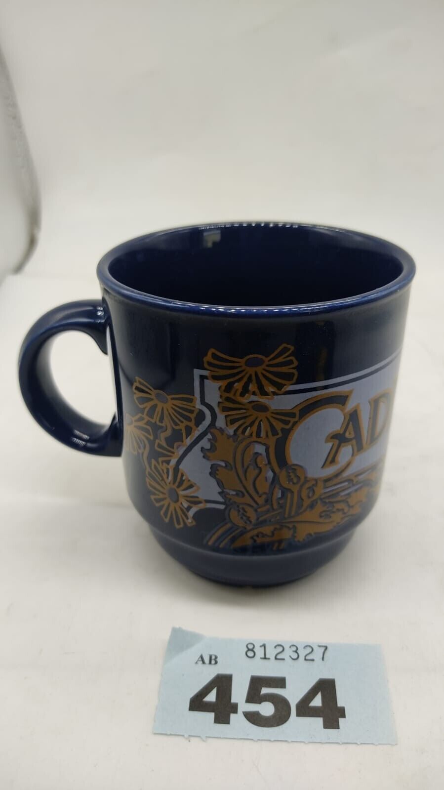 Kiln Craft Cadbury Coffee Mug Cup Blue with Graphics Safe, Vintage - England