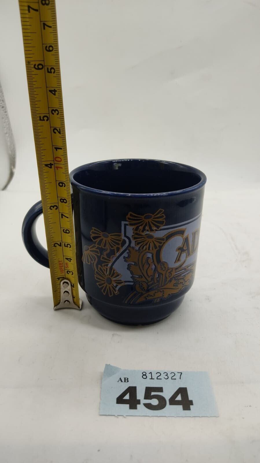 Kiln Craft Cadbury Coffee Mug Cup Blue with Graphics Safe, Vintage - England