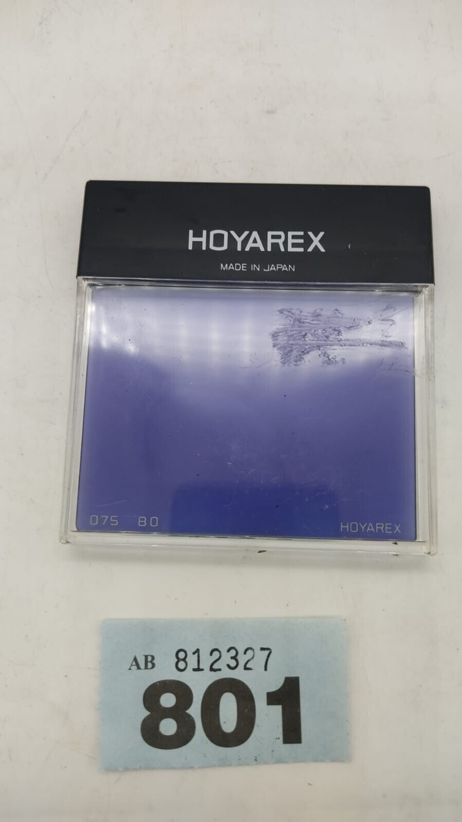 Hoyarex Filter 075 80B Blue, with Protective Case, Made in Japan