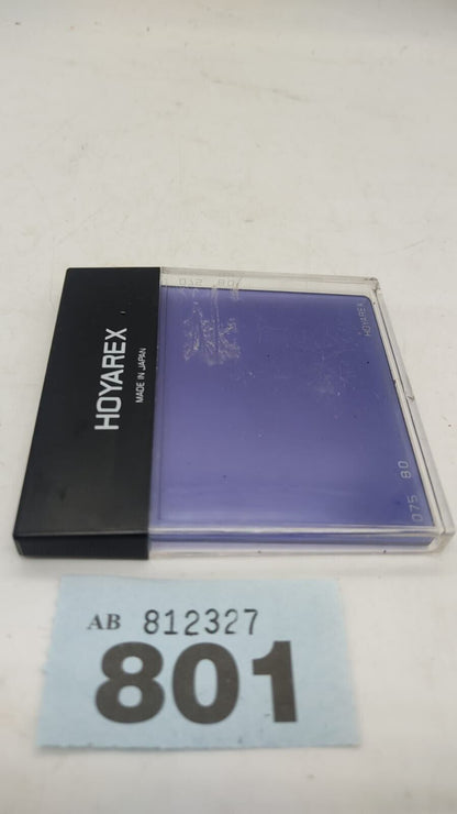 Hoyarex Filter 075 80B Blue, with Protective Case, Made in Japan