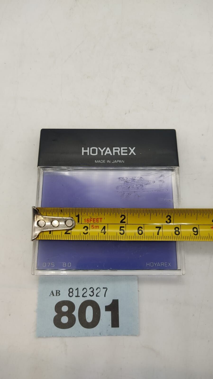 Hoyarex Filter 075 80B Blue, with Protective Case, Made in Japan