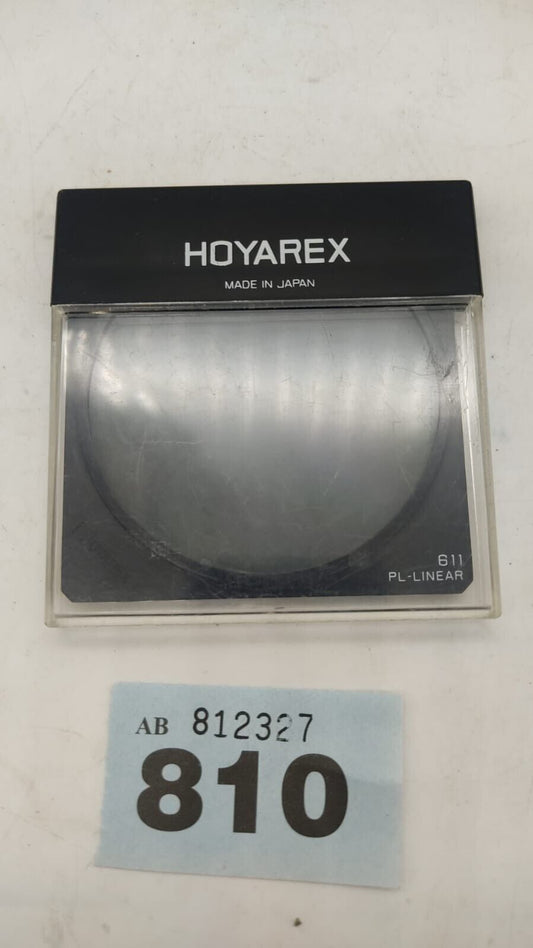 Hoyarex 611 PL-LINEAR Lens Square Filter with Case Made in Japan, Vintage