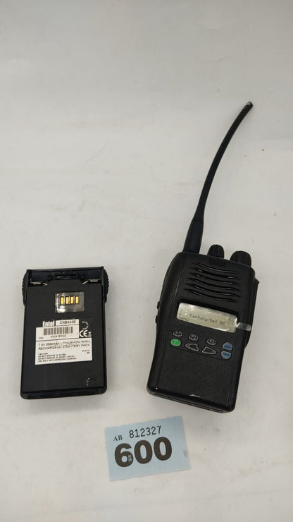 Single Entel HX480 Two Way Radio With Spare Battery and Charging Stand