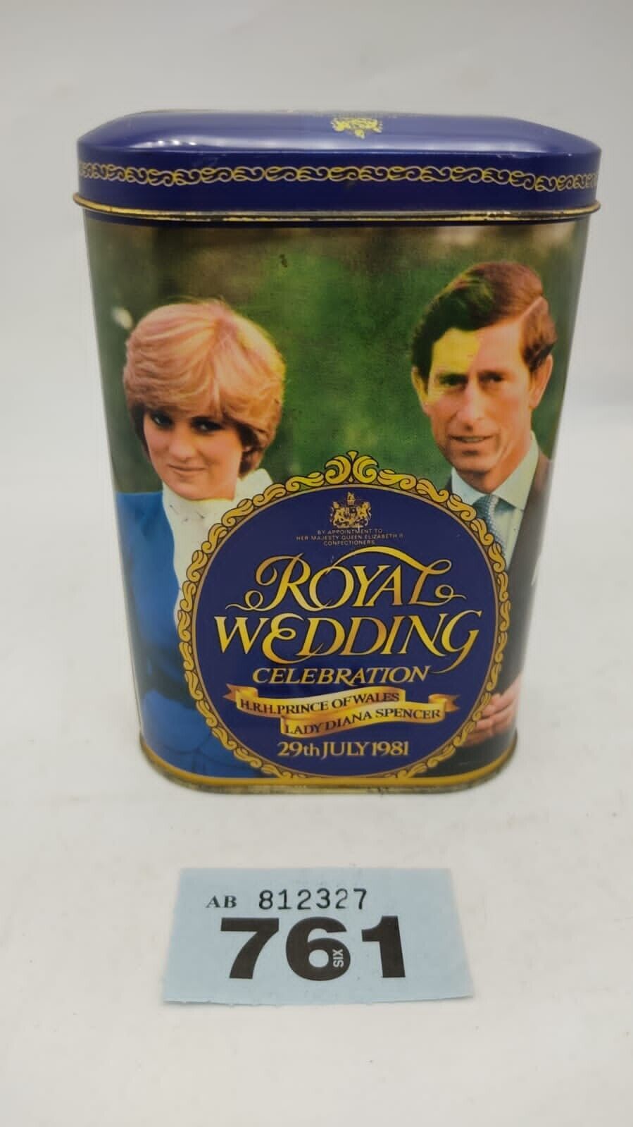 Royal Wedding Celebration Sharps Mints Tin 1981 Diana Spencer Prince of Wales