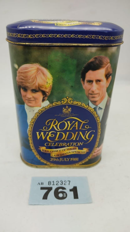 Royal Wedding Celebration Sharps Mints Tin 1981 Diana Spencer Prince of Wales