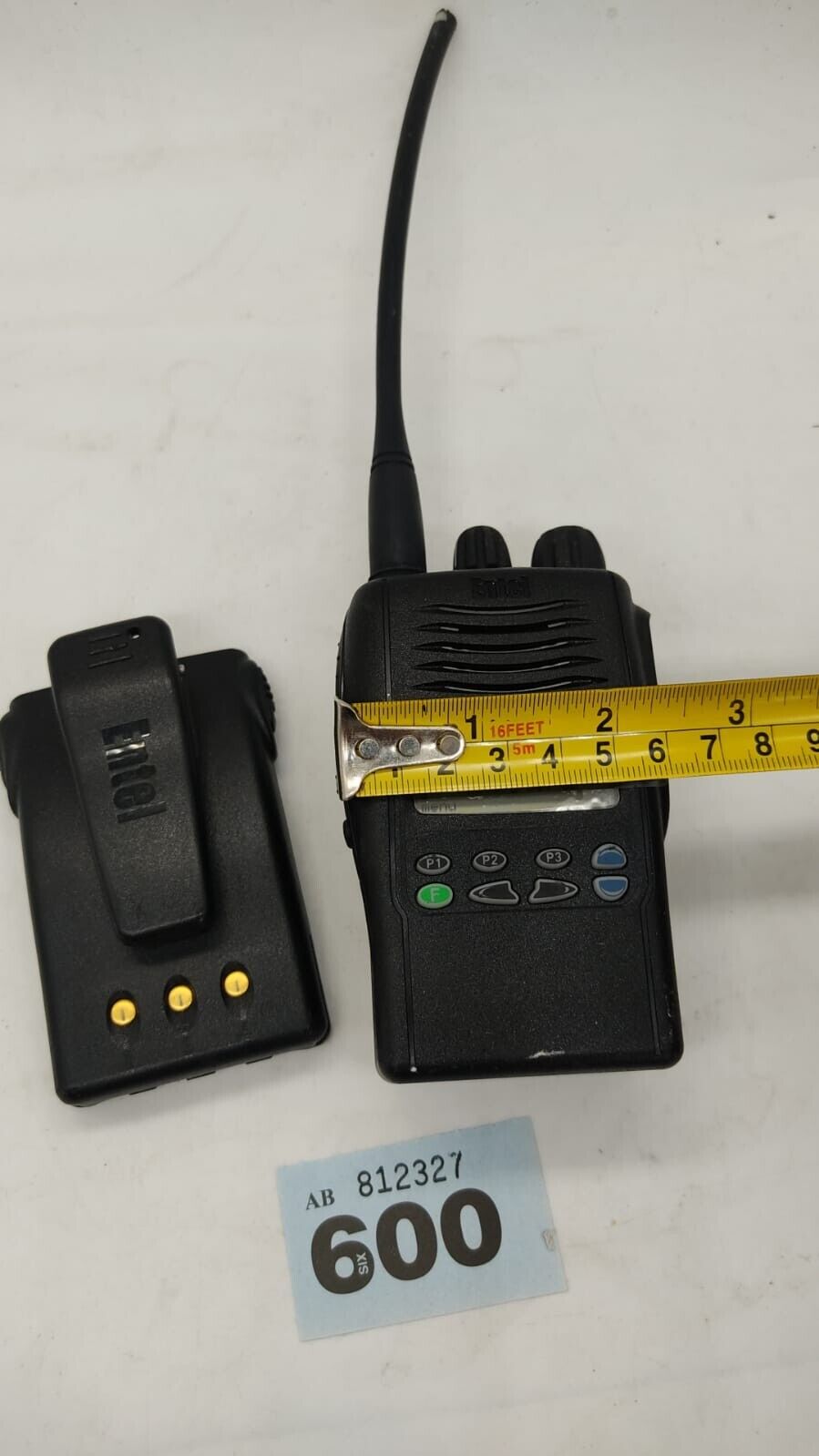 Single Entel HX480 Two Way Radio With Spare Battery and Charging Stand