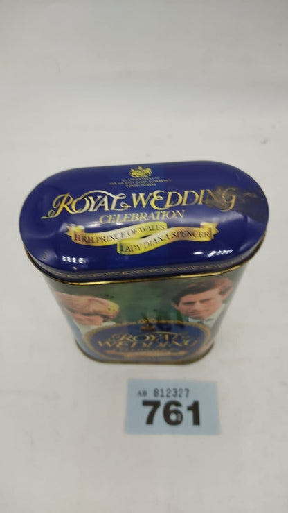 Royal Wedding Celebration Sharps Mints Tin 1981 Diana Spencer Prince of Wales