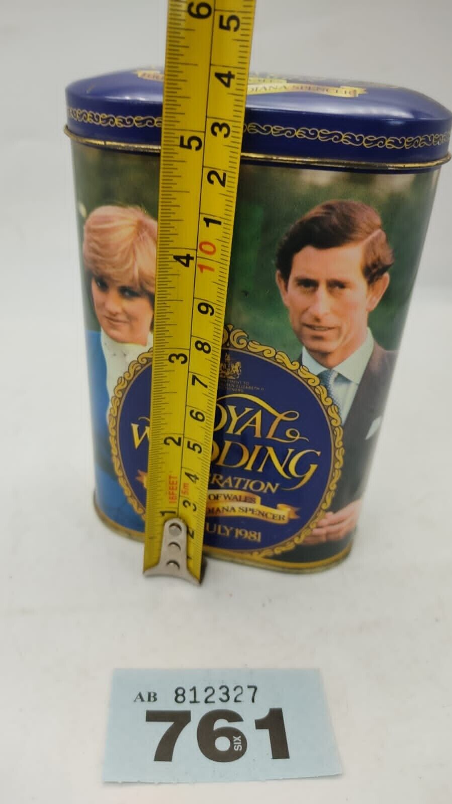 Royal Wedding Celebration Sharps Mints Tin 1981 Diana Spencer Prince of Wales