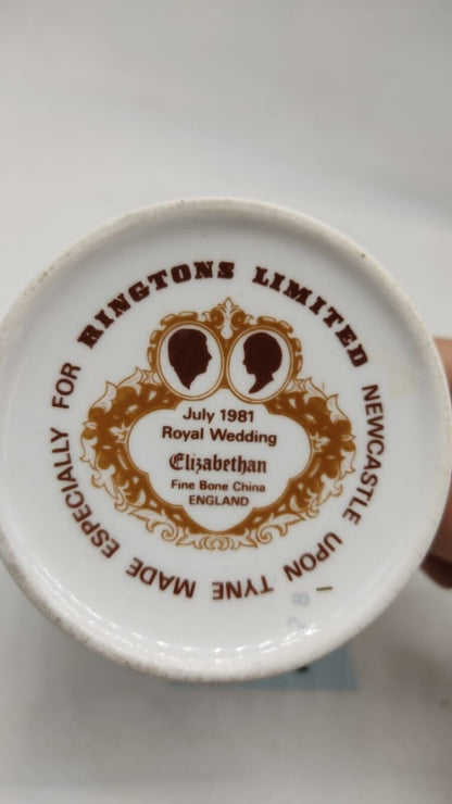 Royal Prince Charles and Diana Marriage Wedding Cup 1981 by Ringtons