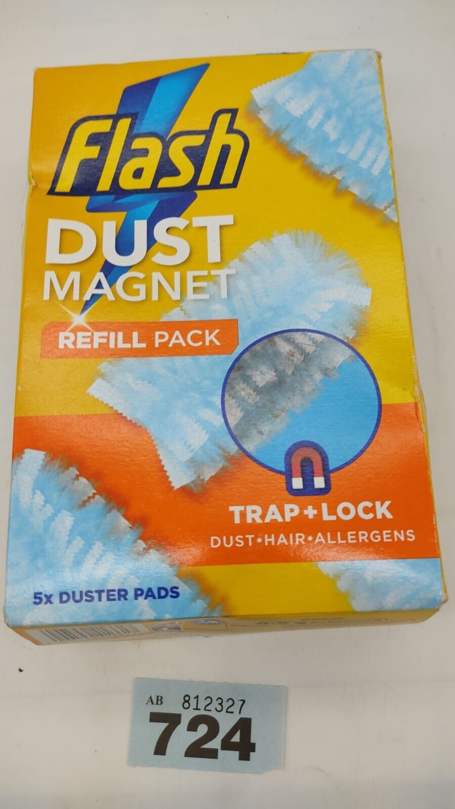 Flash Duster Dust Magnet Trap & Lock Away Dust, Dirt  5 Pack Refills Only