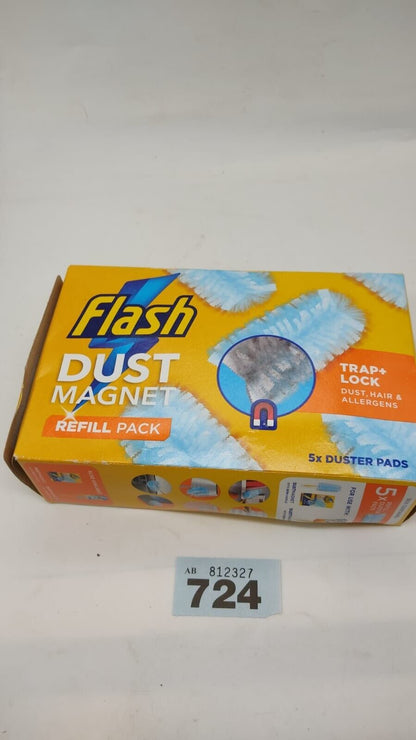 Flash Duster Dust Magnet Trap & Lock Away Dust, Dirt  5 Pack Refills Only