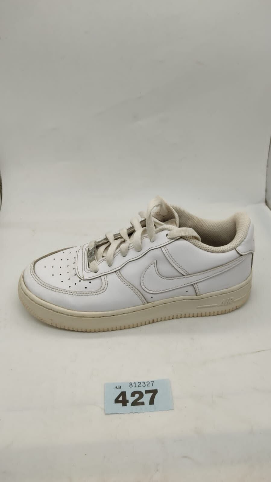 Nike Air Force 1s Trainer Sneakers Low Top Logo Lace Up White Womens UK Size 4