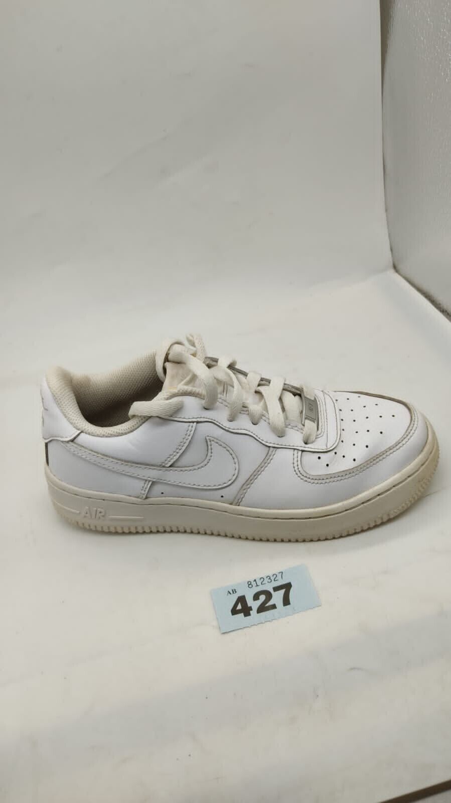 Nike Air Force 1s Trainer Sneakers Low Top Logo Lace Up White Womens UK Size 4