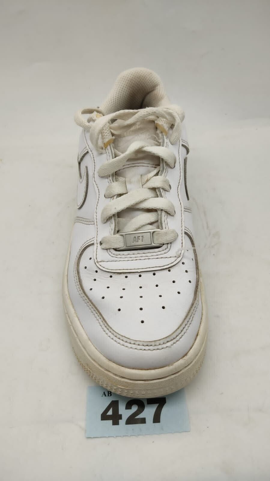 Nike Air Force 1s Trainer Sneakers Low Top Logo Lace Up White Womens UK Size 4