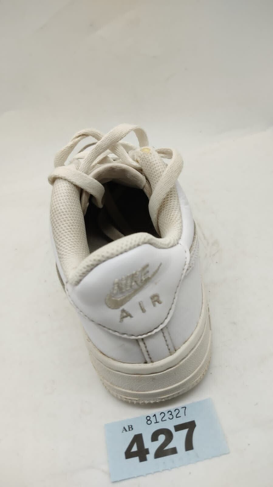 Nike Air Force 1s Trainer Sneakers Low Top Logo Lace Up White Womens UK Size 4