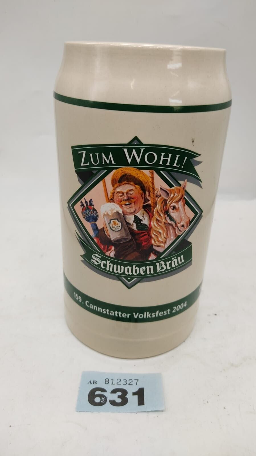 Schwaben Brau Zum Wohl! Volksfest 2004 1l Beer Stein