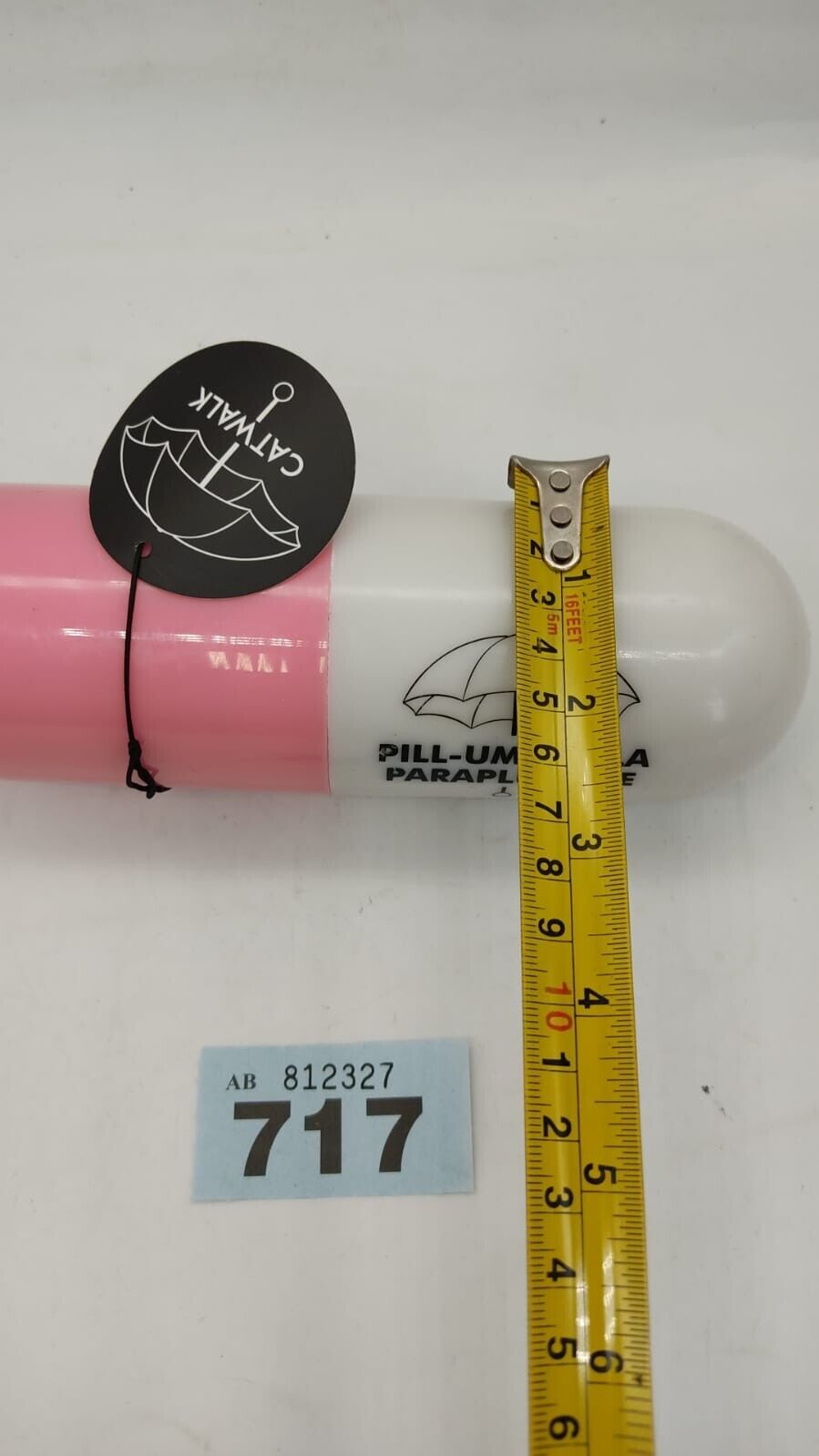 Creative Pill Capsule Umbrella Half Fold Umbrella Mini Pocket Umbrella in Pink