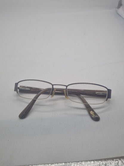 X-EYES eyeglasses BROWN RECTANGLE glasses frame MOD: 022