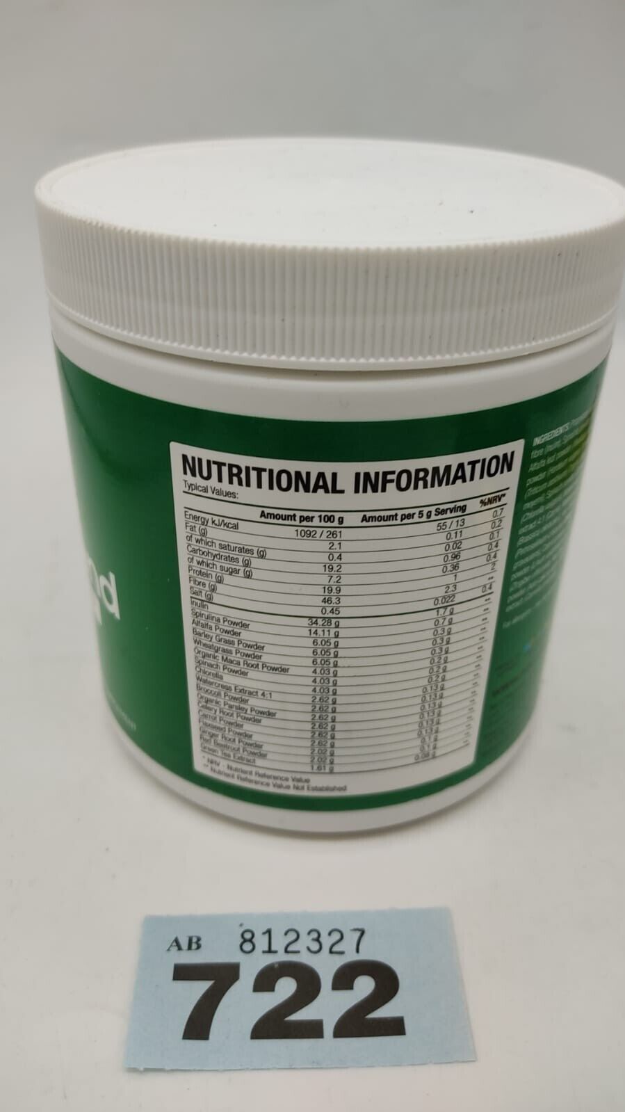 Super Greens Powder 17 Superfoods Powder 300g 60 Servings Vitamin & Minerals