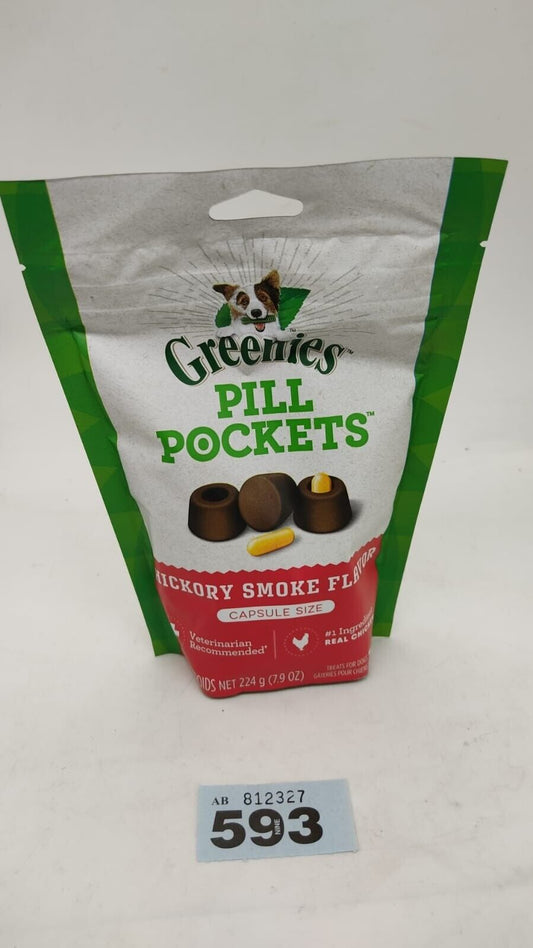 GREENIES Pill Pockets Tablet Size Dog Treats Hickory Smoke Flavor