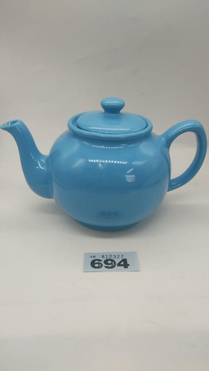 Vibrant Blue Fine Stoneware Teapot by Price and Kensington