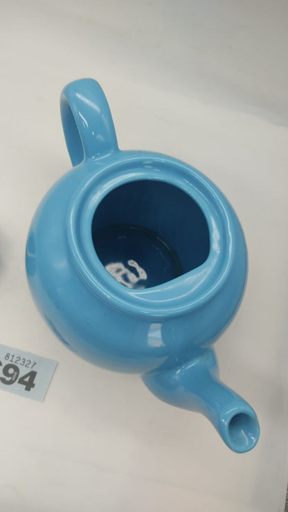 Vibrant Blue Fine Stoneware Teapot by Price and Kensington